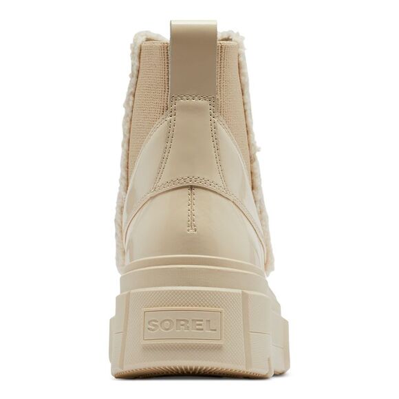 NWT SOREL Womens Ivory 1" Platform Faux-Shearling Caribou X Chelsea Boot 5 - Picture 2 of 5